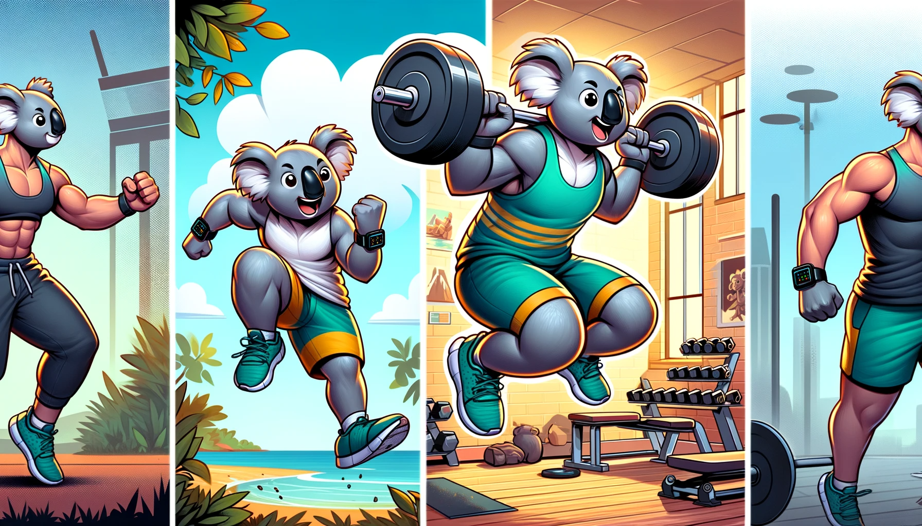 Koala with flexible workout habits